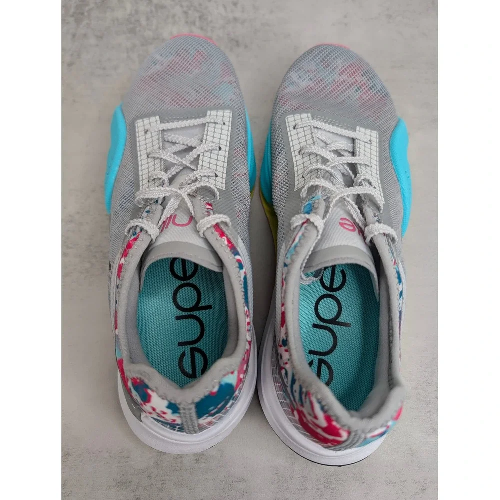 Nike SuperRep Cycle 2 Women's Gray Training Shoes US 7 Turquoise Pink CW2317-002